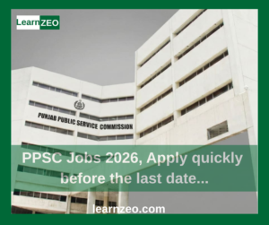 PPSC jobs advertisement January 2026