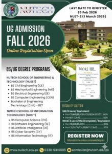 NUTECH University Admission