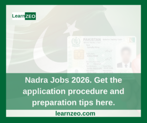Nadra Jobs 2026