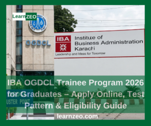 IBA OGDCL Trainee Program 2026 for Graduates