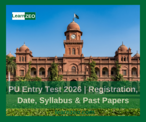 PU Entry Test 2026