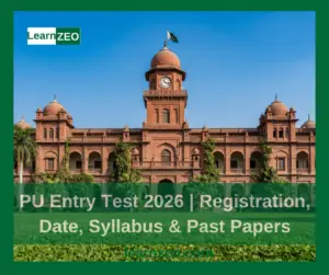 PU Entry Test 2026