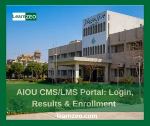 AIOU CMSLMS Portal Login, Results & Enrollment