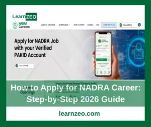 How to Apply for NADRA Career