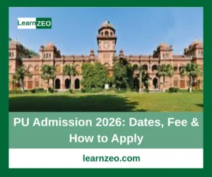 PU Admission 2026 Dates, Fee & How to Apply