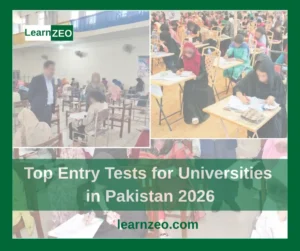 Top Entry Tests for Universities in Pakistan 2026